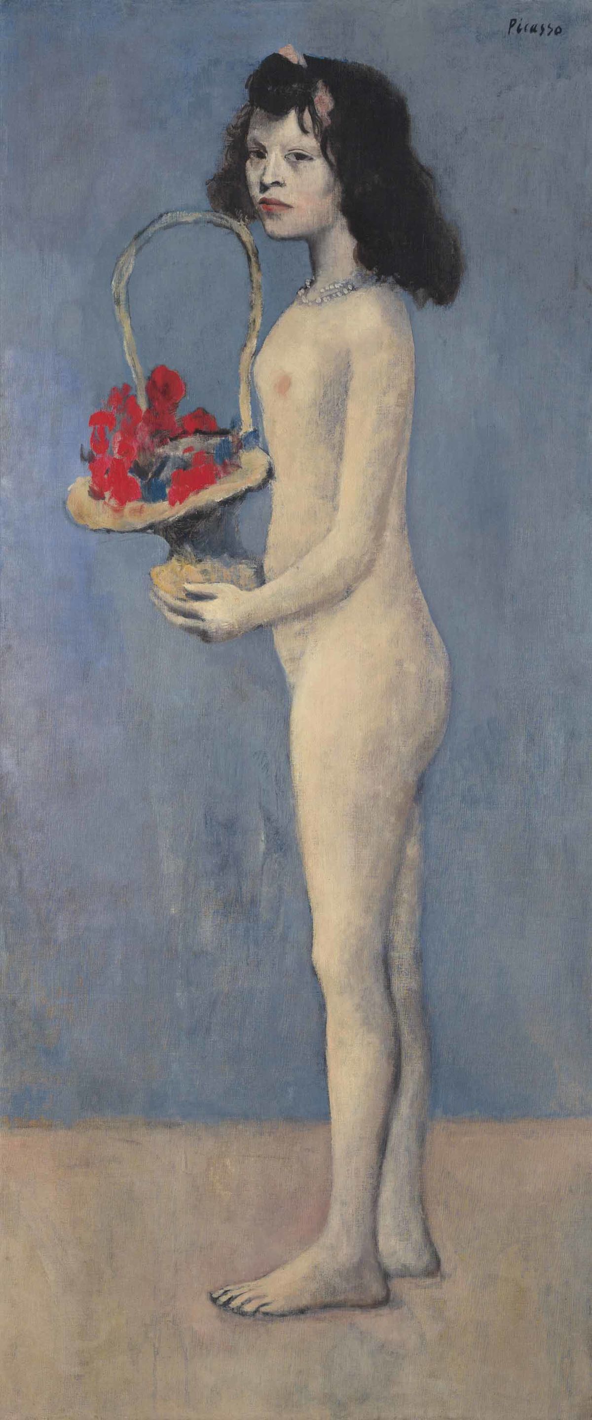 Пабло Пикассо, «Молодая девушка с цветочной корзиной» 